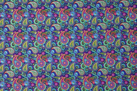 Vibrant Paisley and Floral Pattern