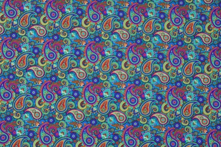 Vibrant Paisley and Floral Pattern